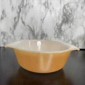 Vintage 472 Peach Luster Anchor Hocking Fire King 12oz Ovenware